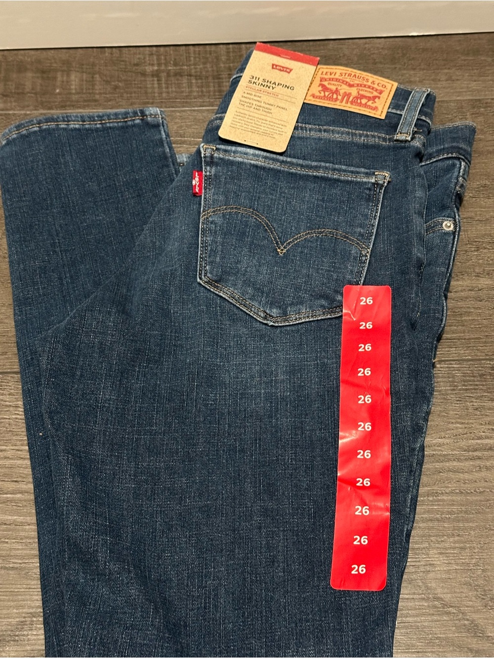 NWT Levi's 311 Shaping Skinny Dark Blue Jeans Women 26
